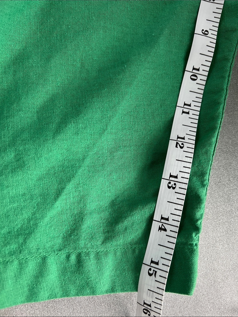Liz Claiborne | Kelly Green V-Neck Crochet Trim Dolman Sleeve Tunic Size XL - Picture 13 of 16